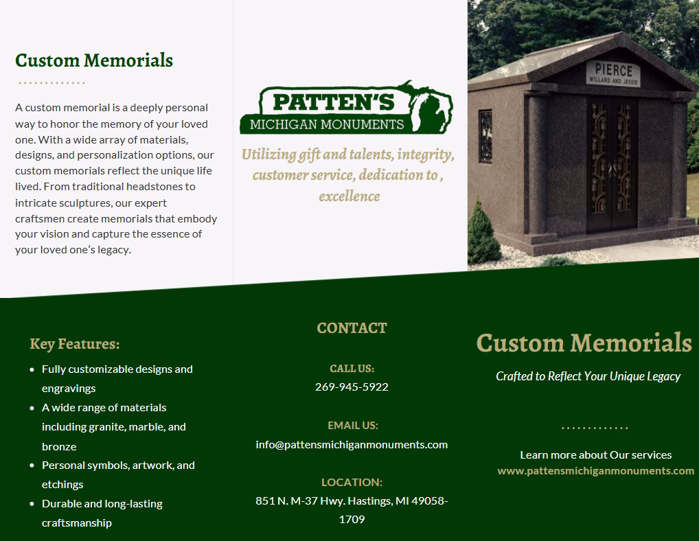 Custom Memorials