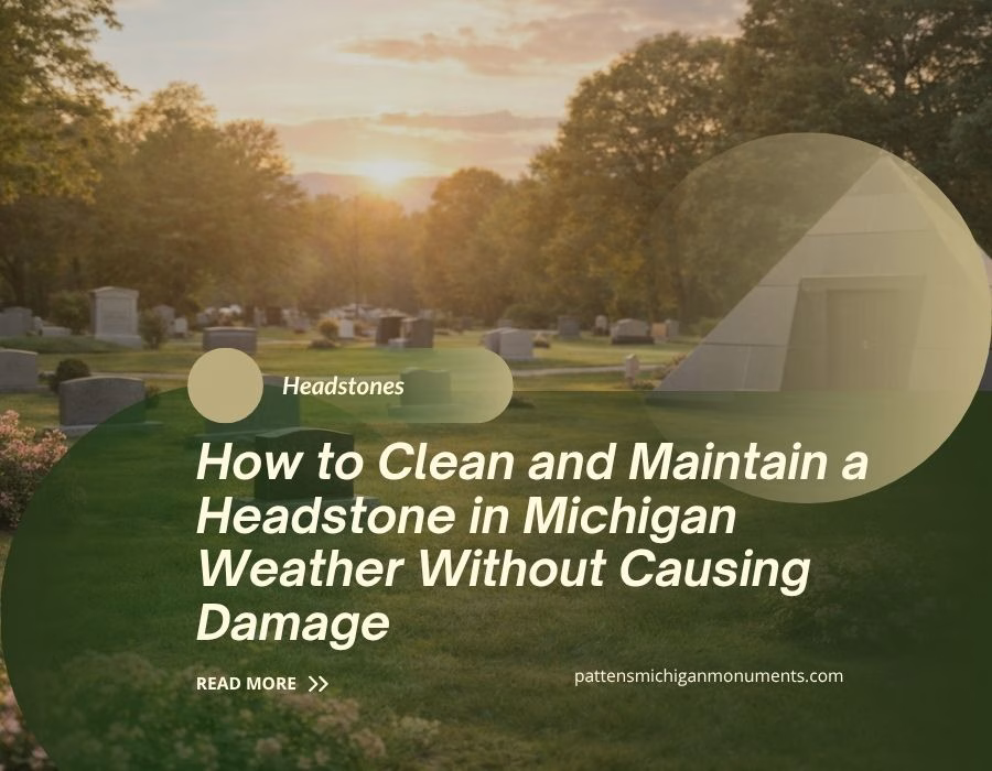 Clean and Maintain a Headstone in Michigan