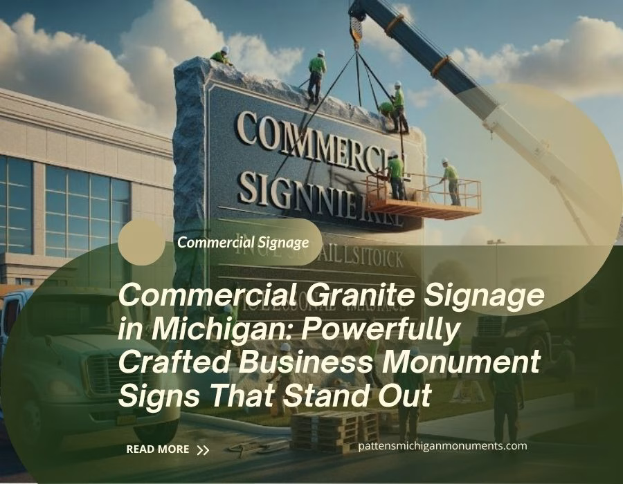Commercial granite signage Michigan