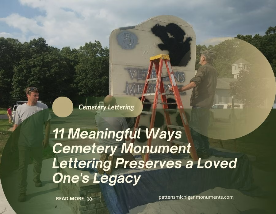 Cemetery Monument Lettering